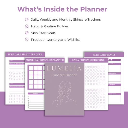 Lumelia Skincare Planner (Digital Download – PDF)
