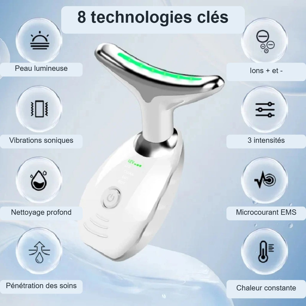 Appareil Lifting Cou & Visage LED – Raffermit et Lisse le Cou