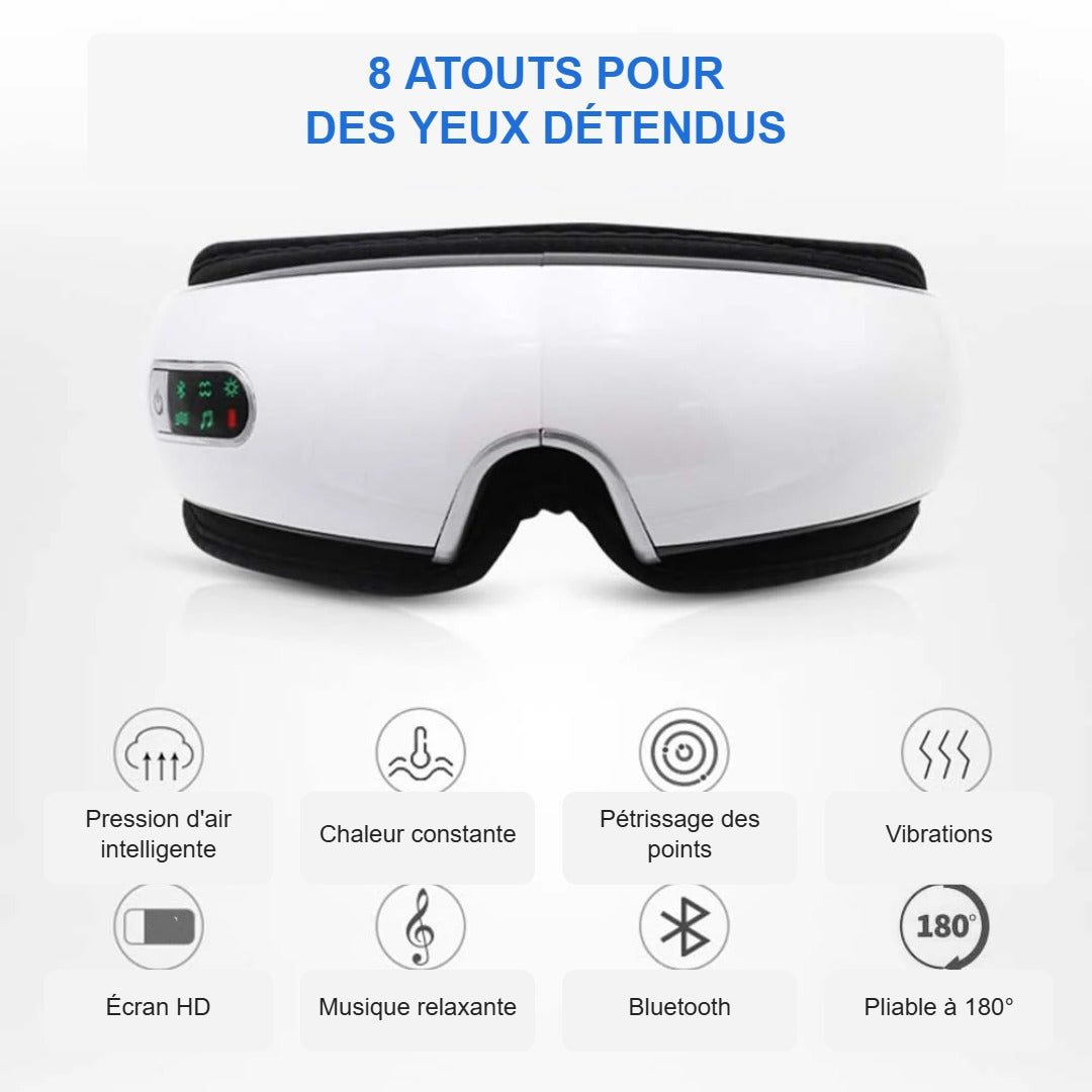 Masseur Yeux Chauffant – Regard Reposé, Moins de Poches et de Fatigue